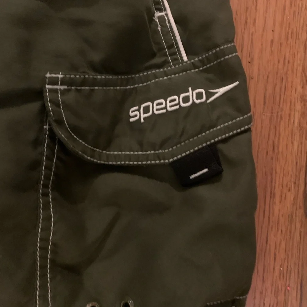 Speedo Men’s swim trunks, size L
